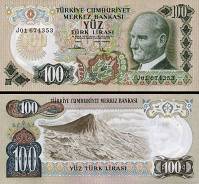 *100 tureckých lír Turecko 1972-1983, P189 UNC - Kliknutím na obrázok zatvorte -